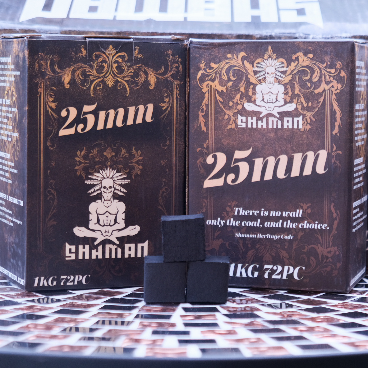 【1Kg】25mm CUBE Charcoal