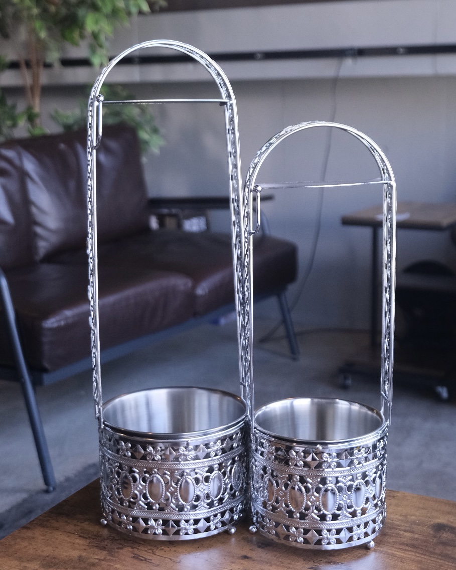 CHARCOAL BASKET SILVER
